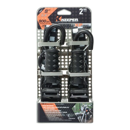 Keeper Keeper 1.25 in. W X 8 ft. L Black Tie Down Strap 800 lb 1 pk 45737